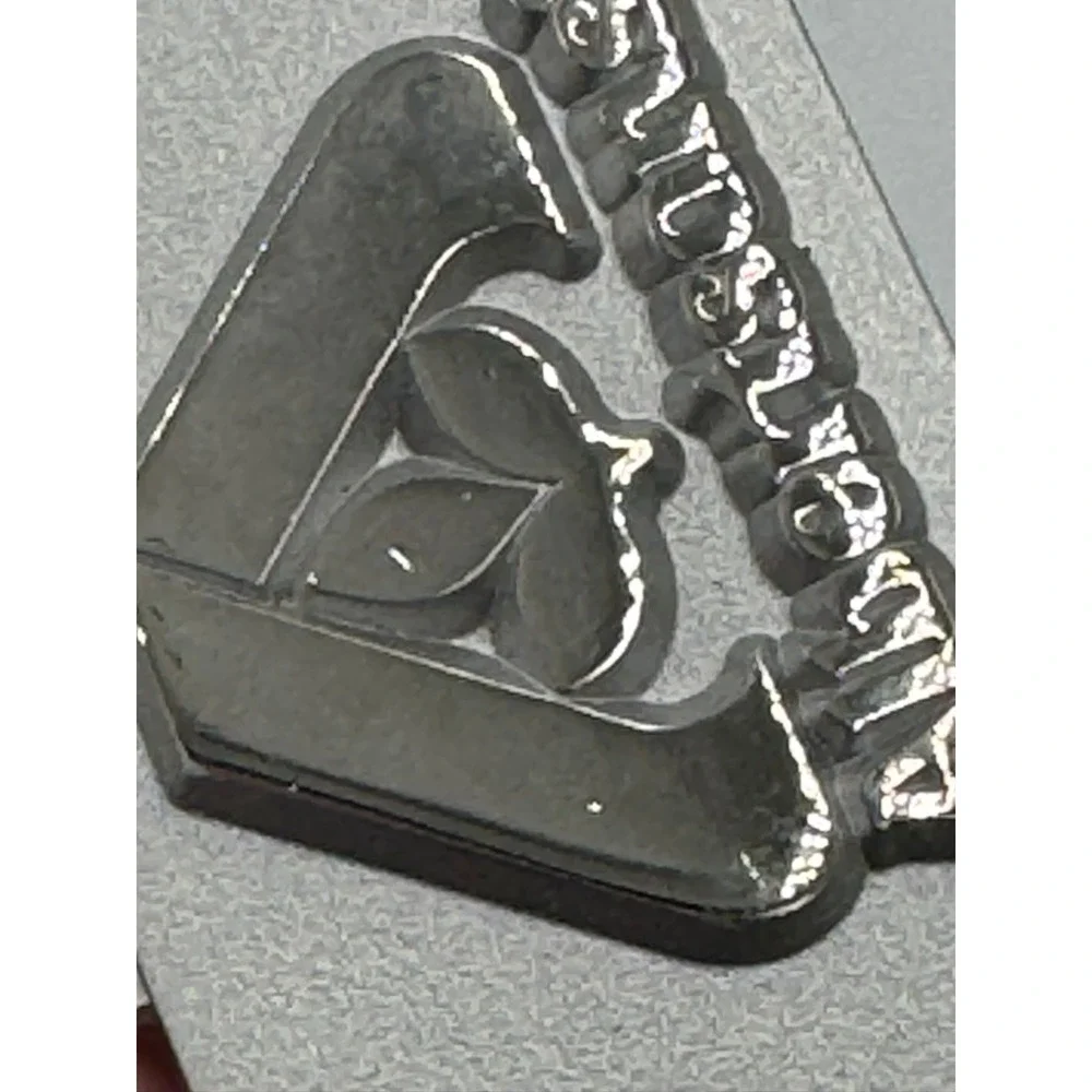 Albertsons 5 Year Service Award Keychain Silver Tone Metal Employee Collectible